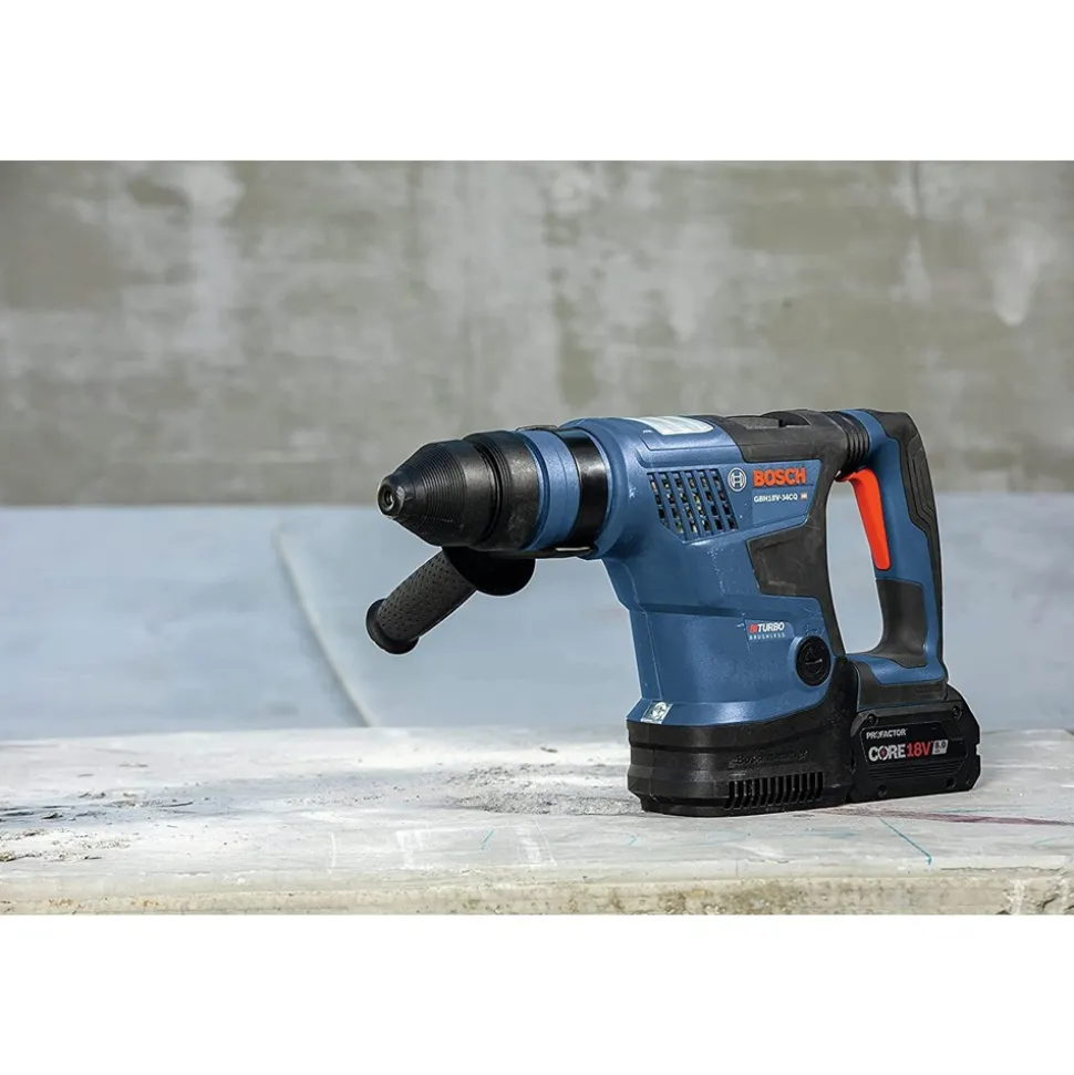 Factory Reconditioned Bosch 18V Brushless Lithium-Ion 1-1/4 in. Cordless PROFACTOR SDS-Plus Bulldog Rotary Hammer Kit with 2 Batteries (8 Ah)