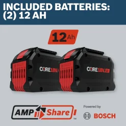 Factory Reconditioned Bosch 18V Brushless SDS-max Cordless Demolition Hammer Kit (12 Ah)