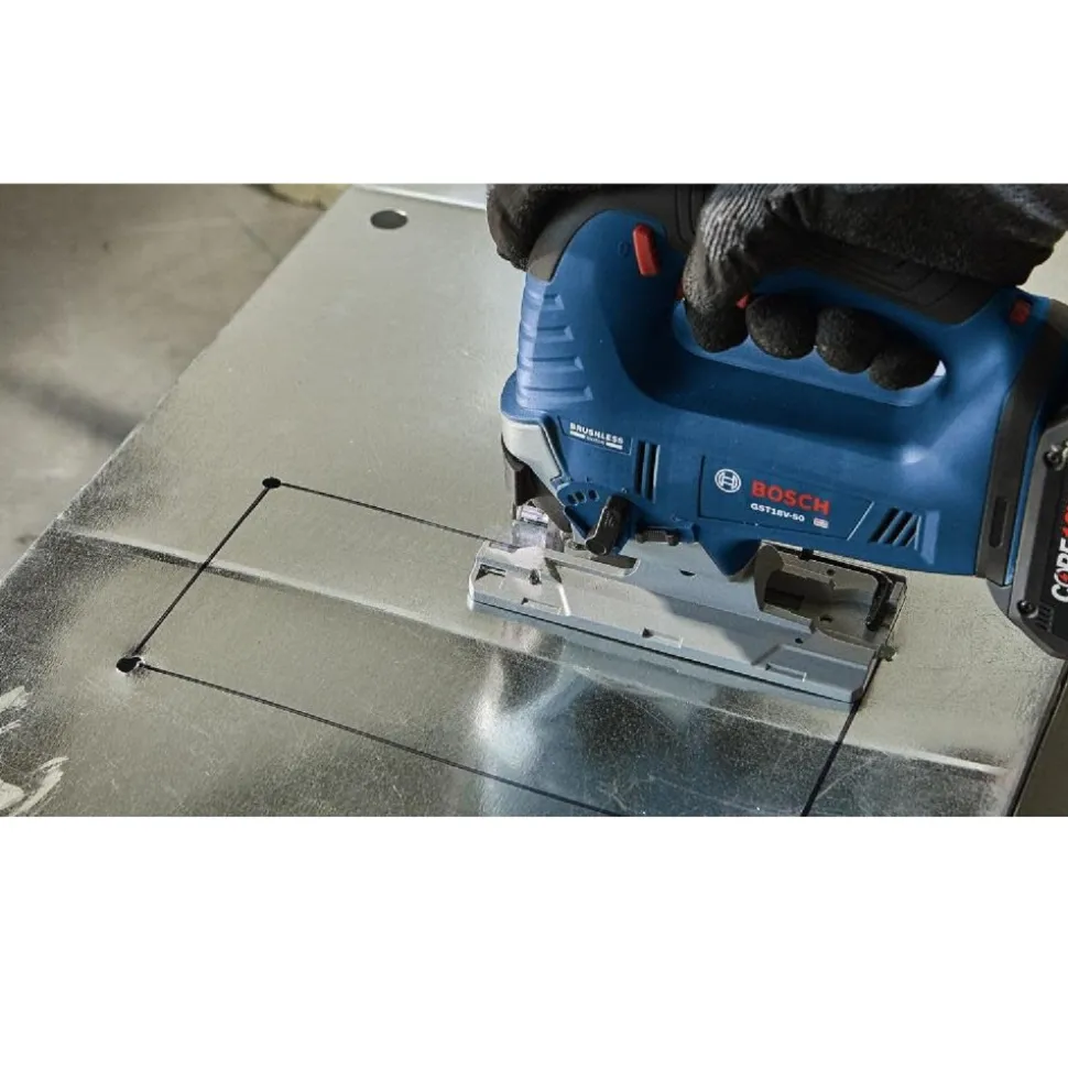 Factory Reconditioned Bosch 18V Brushless Lithium-Ion Cordless Top-Handle Jig Saw (Tool Only)