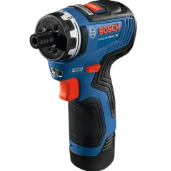 Factory Reconditioned Bosch 12V Max Brushless Lithium-Ion 1/4 in. Cordless Hex Two-Speed Screwdriver Kit with 2 Batteries (2.0 Ah)