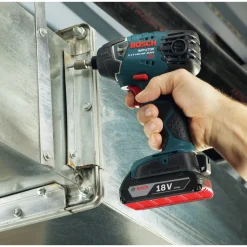Factory Reconditioned Bosch 18V Cordless Lithium-Ion 1/2 in. Drill Driver and Impact Driver Combo Kit (2 Ah)