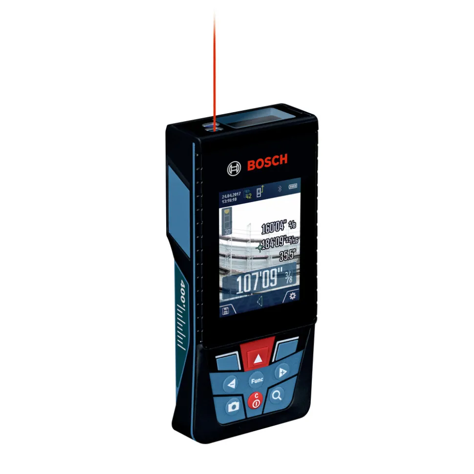 Factory Reconditioned Bosch BLAZE Outdoor 400 ft. Connected Lithium-Ion Laser Measure with Camera