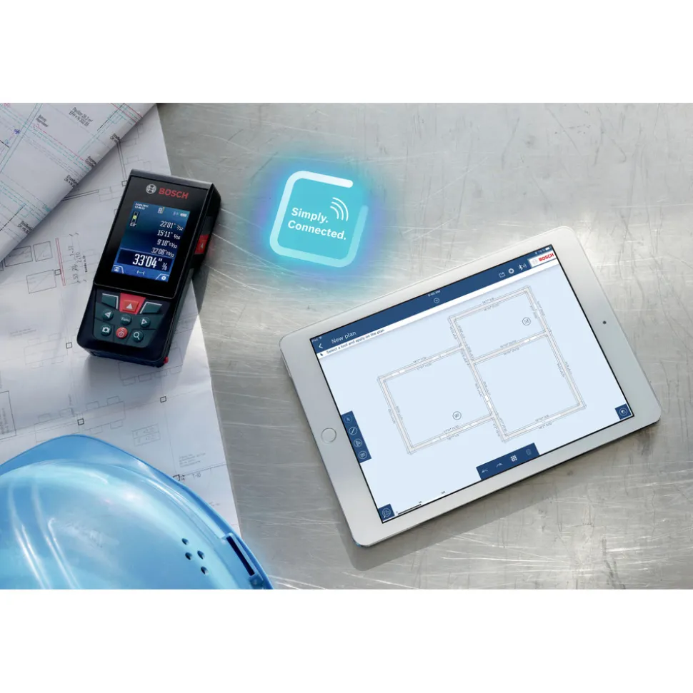 Factory Reconditioned Bosch BLAZE Outdoor 400 ft. Connected Lithium-Ion Laser Measure with Camera