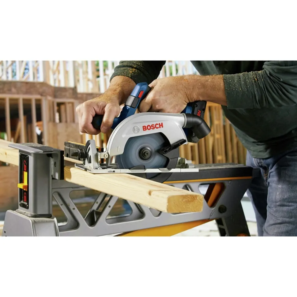 Factory Reconditioned Bosch 18V Brushless Lithium-Ion Blade-Left 6-1/2 in. Cordless Circular Saw (Tool Only)