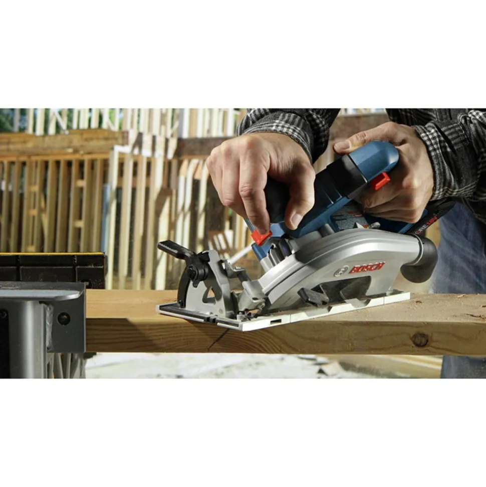 Factory Reconditioned Bosch 18V Brushless Lithium-Ion Blade-Left 6-1/2 in. Cordless Circular Saw (Tool Only)