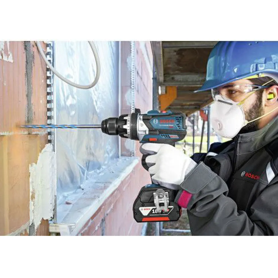 Factory Reconditioned Bosch 18V EC Li-Ion Brushless Brute Tough 1/2 in. Cordless Hammer Drill Driver Kit (4 Ah)