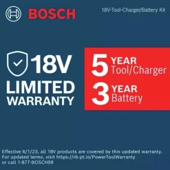 Factory Reconditioned Bosch 18V Brushless Connected-Ready SDS-Plus Bulldog Lithium-Ion 1-1/8 in. Cordless Rotary Hammer Kit with 2 Batteries (8 Ah)