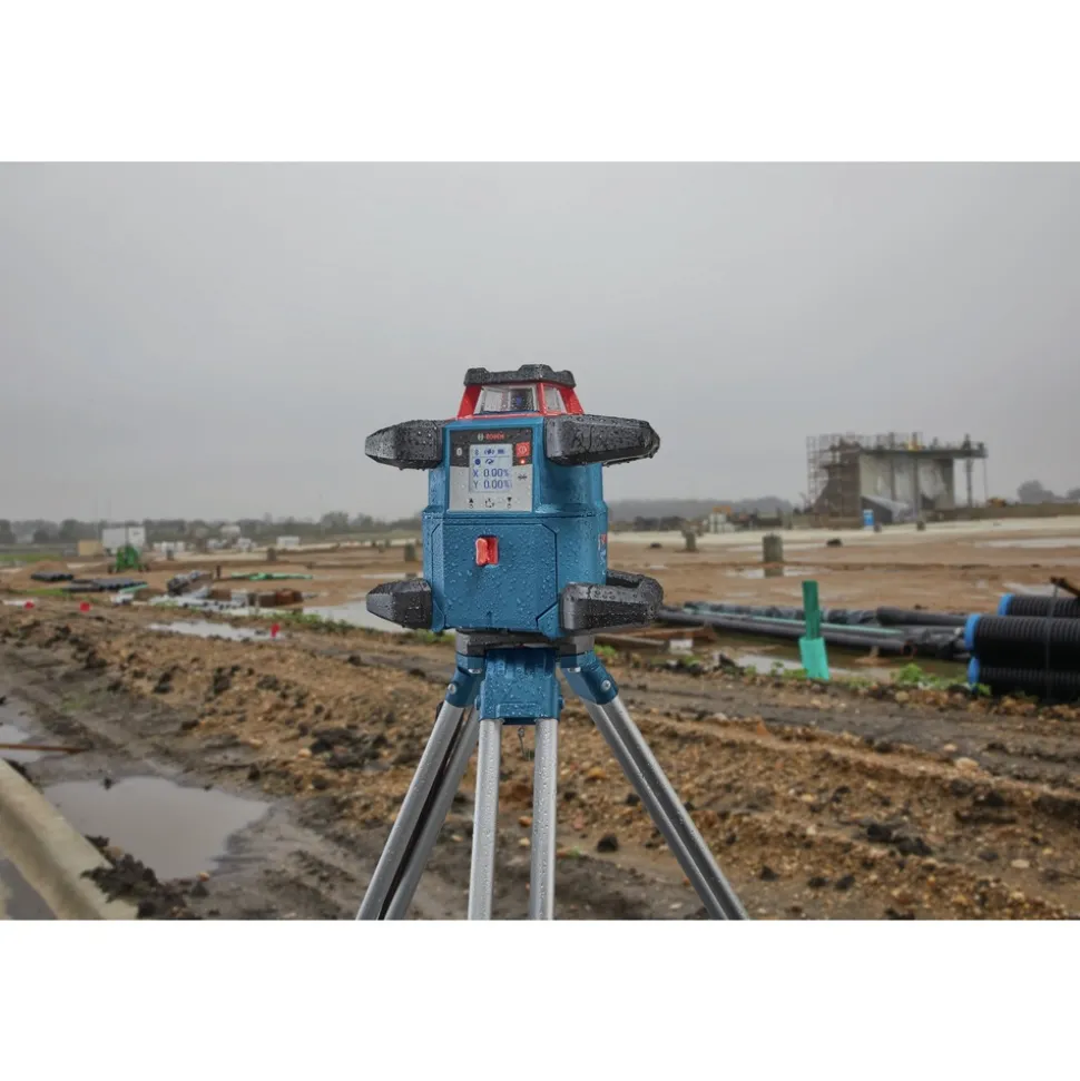 Factory Reconditioned Bosch 18V Lithium-Ion Cordless REVOLVE4000 Self-Leveling Horizontal Rotary Laser Kit (4 Ah)