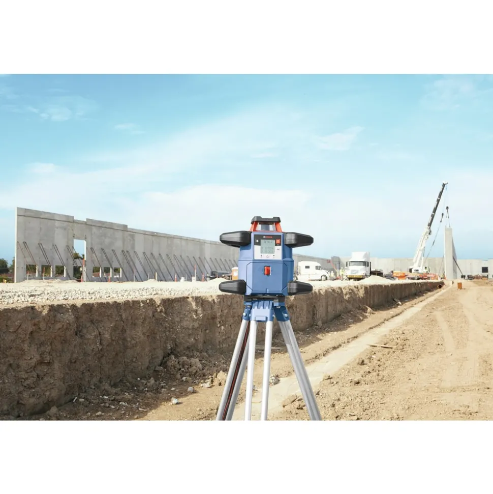 Factory Reconditioned Bosch 18V Lithium-Ion Cordless REVOLVE4000 Self-Leveling Horizontal Rotary Laser Kit (4 Ah)