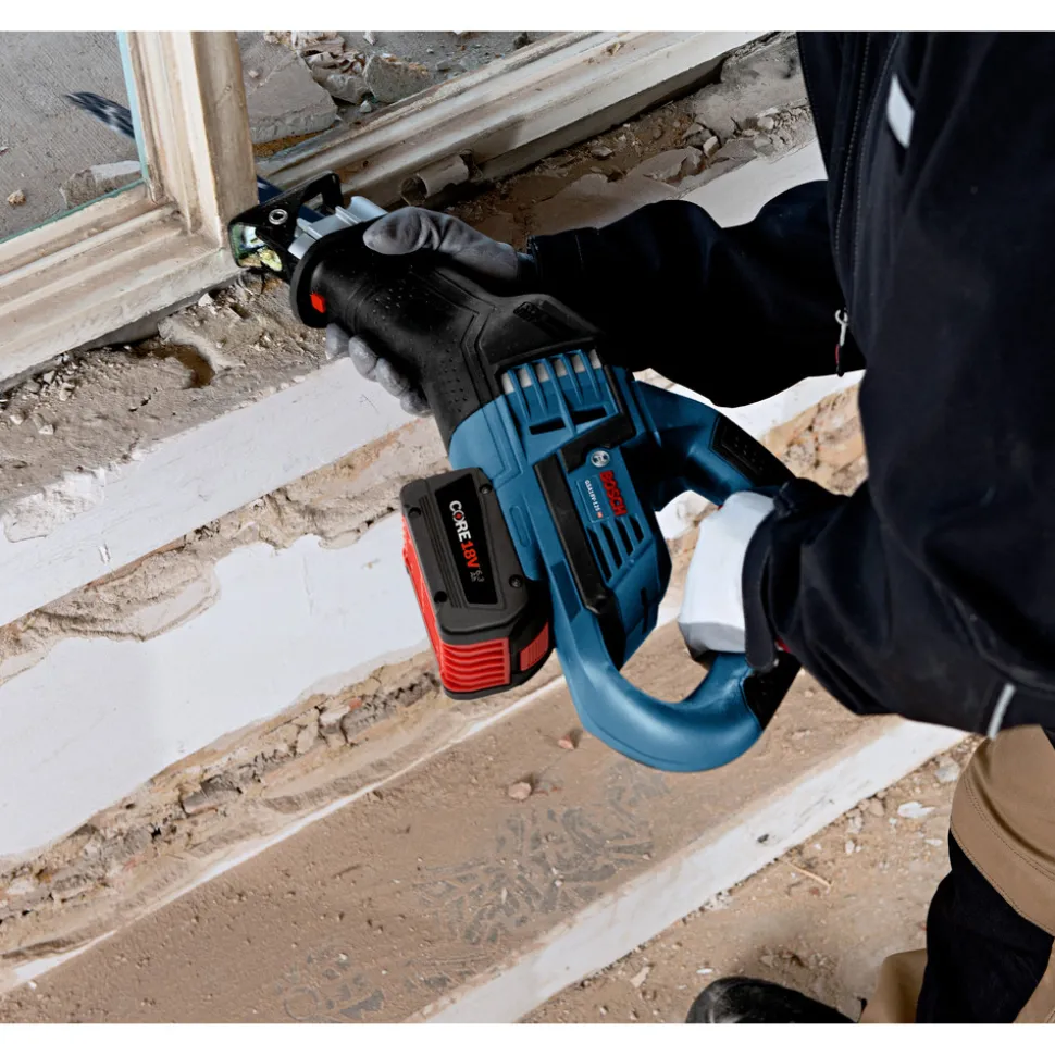 Factory Reconditioned Bosch 18V EC Brushless 1-1/4 in.-Stroke Multi-Grip Reciprocating Saw (Tool Only)