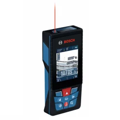 Factory Reconditioned Bosch 400 ft Cordless Bluetooth Laser Measure with Camera Viewfinder and AA Batteries Kit