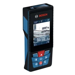 Factory Reconditioned Bosch 400 ft Cordless Bluetooth Laser Measure with Camera Viewfinder and AA Batteries Kit