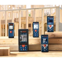 Factory Reconditioned Bosch 400 ft Cordless Bluetooth Laser Measure with Camera Viewfinder and AA Batteries Kit