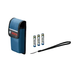 Factory Reconditioned Bosch 400 ft Cordless Bluetooth Laser Measure with Camera Viewfinder and AA Batteries Kit