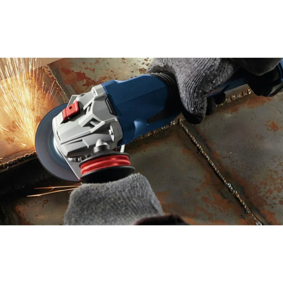 Factory Reconditioned Bosch 18V PROFACTOR Brushless Lithium-Ion 5 - 6 in. Cordless Angle Grinder Kit with Paddle Switch (8 Ah)