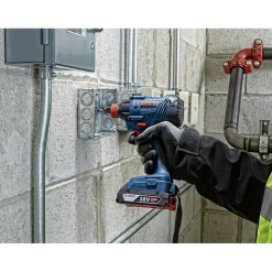 Factory Reconditioned Bosch 18V Freak Lithium-Ion 1/4 in. and 1/2 in. Cordless Two-In-One Bit/Socket Impact Driver Kit (2 Ah)