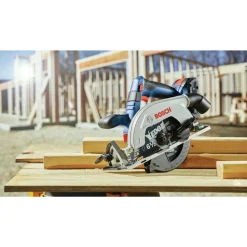 Factory Reconditioned Bosch 18V Brushless Blade-Left Lithium-Ion 6-1/2 in. Cordless Circular Saw Kit (4 Ah)