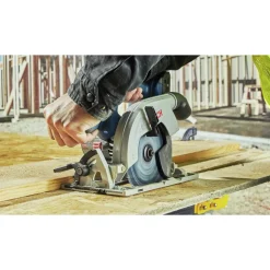 Factory Reconditioned Bosch 18V Brushless Blade-Left Lithium-Ion 6-1/2 in. Cordless Circular Saw Kit (4 Ah)