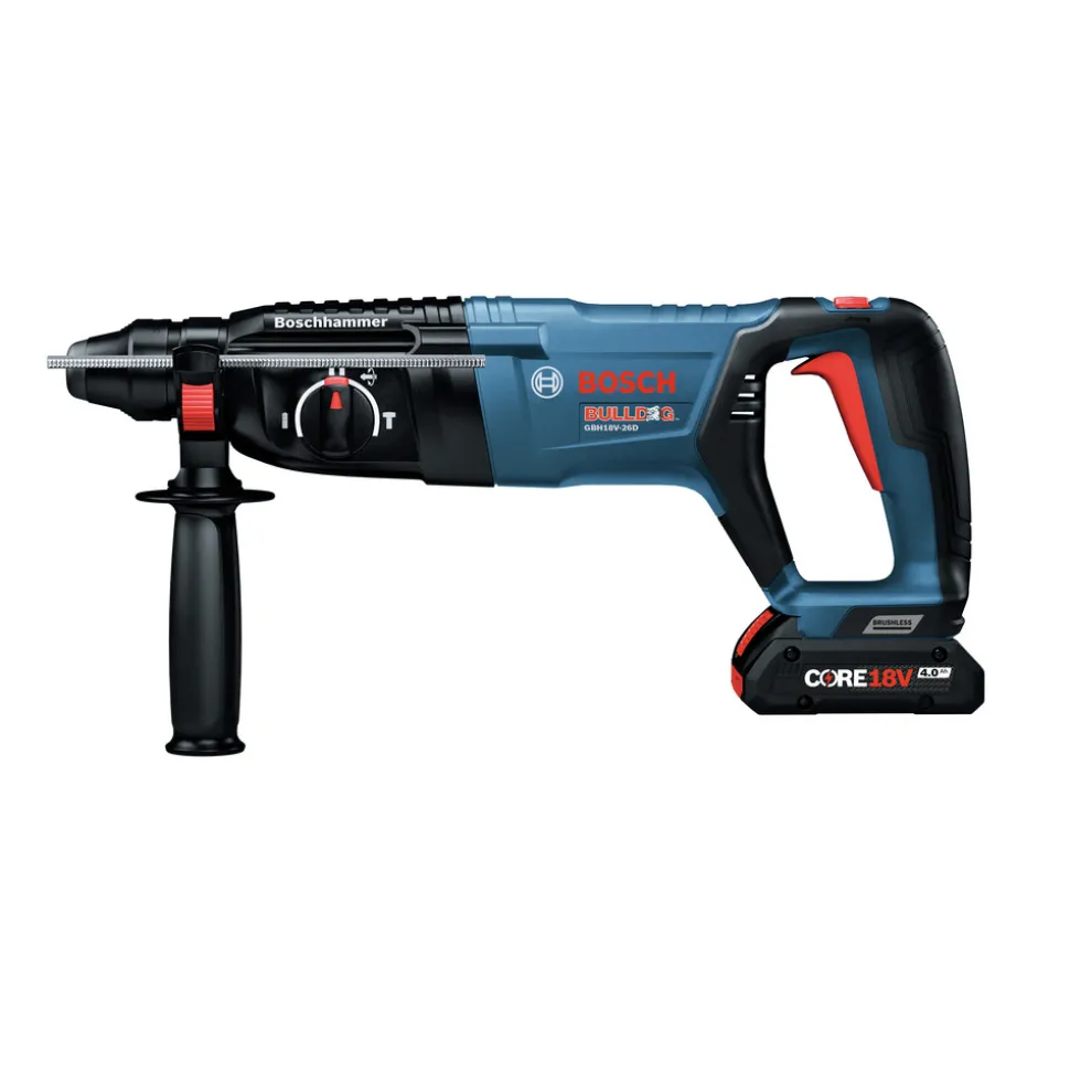 Factory Reconditioned Bosch 18V EC Brushless Lithium-Ion SDS-Plus Bulldog 1 in. Cordless Rotary Hammer Kit (4 Ah)