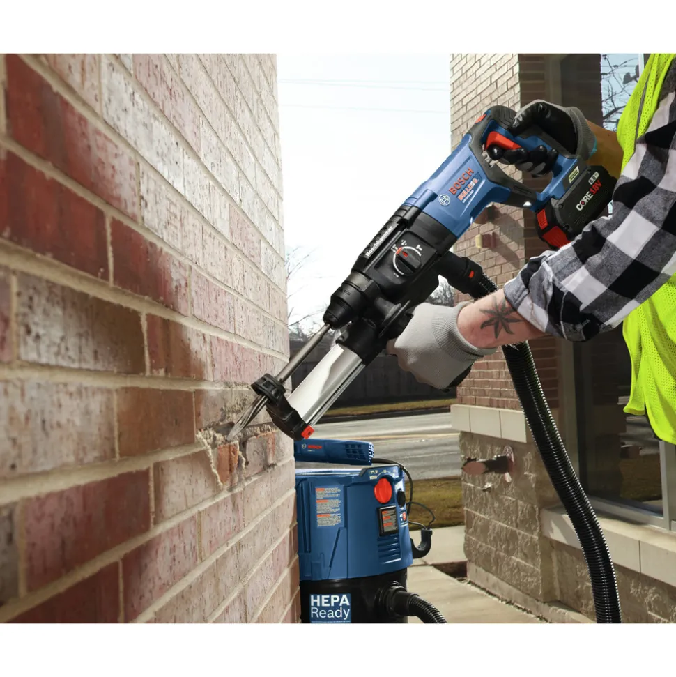 Factory Reconditioned Bosch 18V EC Brushless Lithium-Ion SDS-Plus Bulldog 1 in. Cordless Rotary Hammer Kit (4 Ah)