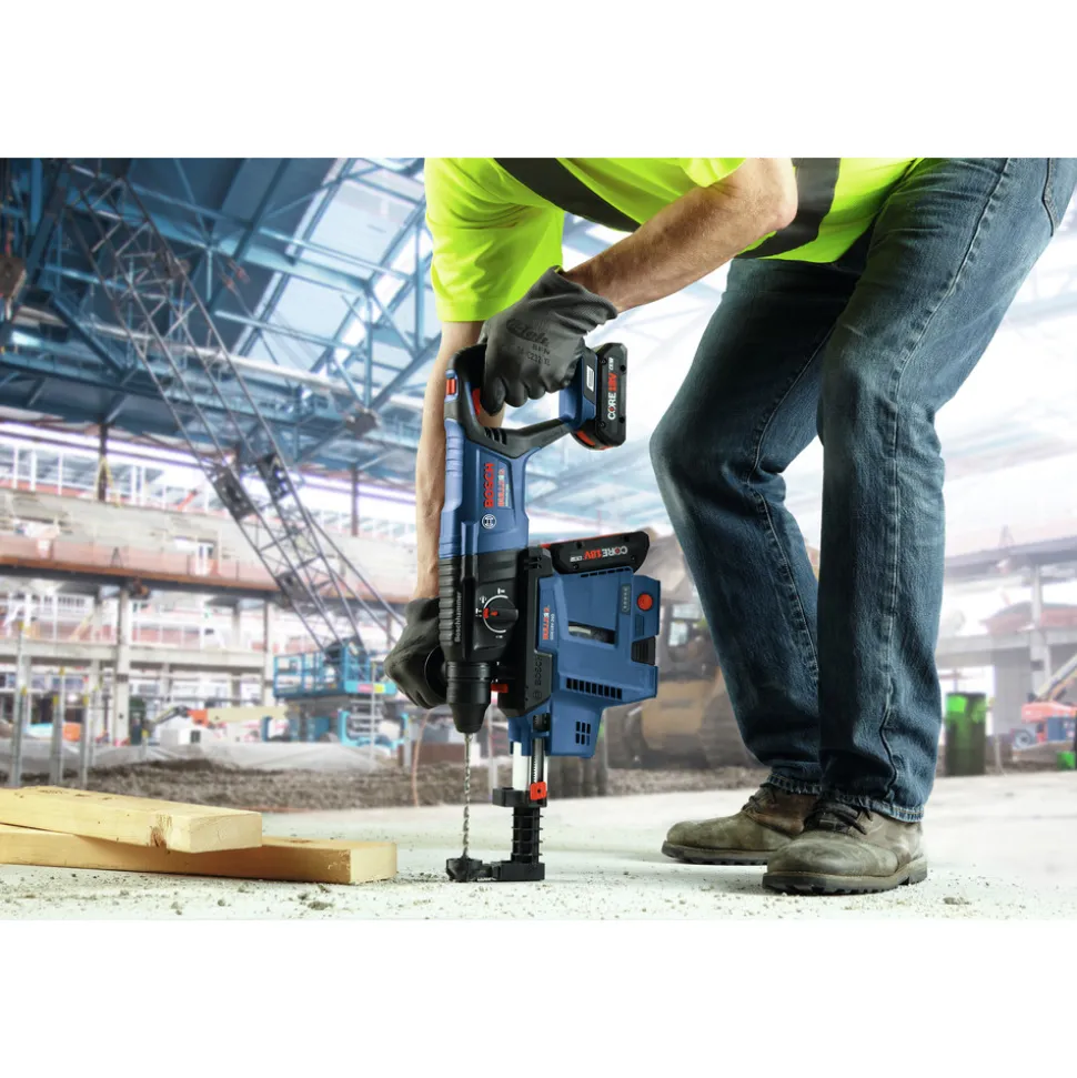 Factory Reconditioned Bosch 18V EC Brushless Lithium-Ion SDS-Plus Bulldog 1 in. Cordless Rotary Hammer Kit (4 Ah)
