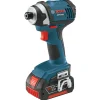 Factory Reconditioned Bosch 18V Lithium-Ion Compact Tough 1/4 in. Hex Impact Driver Kit