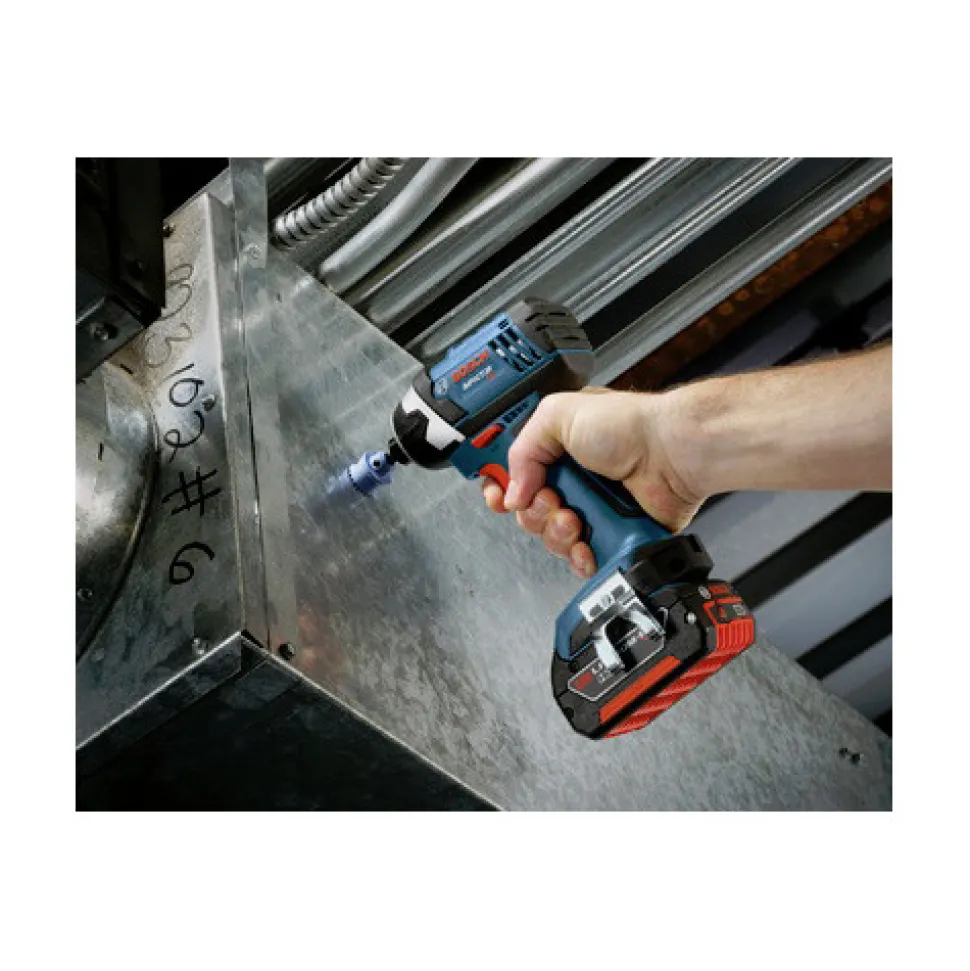 Factory Reconditioned Bosch 18V Lithium-Ion Compact Tough 1/4 in. Hex Impact Driver Kit