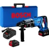 Factory Reconditioned Bosch 18V PROFACTOR Brushless Lithium-Ion 1-1/8 in. Cordless Connected-Ready SDS-plus Bulldog Rotary Hammer Kit with 2 Batteries (8 Ah)