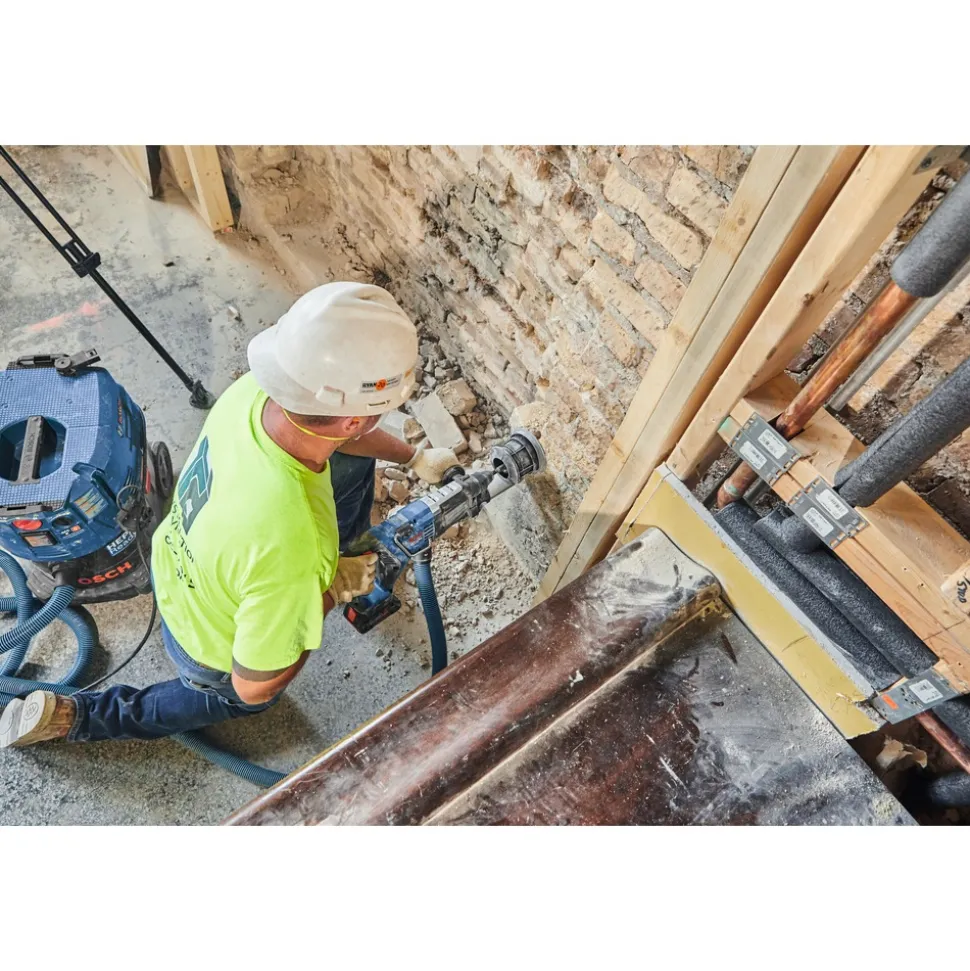 Factory Reconditioned Bosch 18V PROFACTOR Brushless Lithium-Ion 1-1/8 in. Cordless Connected-Ready SDS-plus Bulldog Rotary Hammer Kit with 2 Batteries (8 Ah)