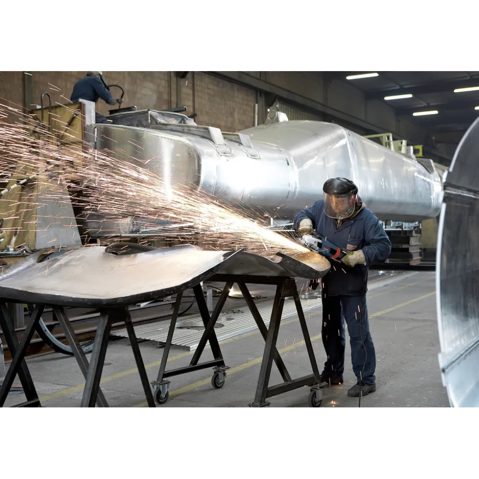 Factory Reconditioned Bosch 15 Amp 9 in. High Performance Corded Large Angle Grinder with No Lock-On Switch