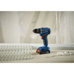 Factory Reconditioned Bosch 18V Lithium-Ion Brushless 1/2 in. Cordless Compact Drill Driver Kit with 2 Batteries (2 Ah)