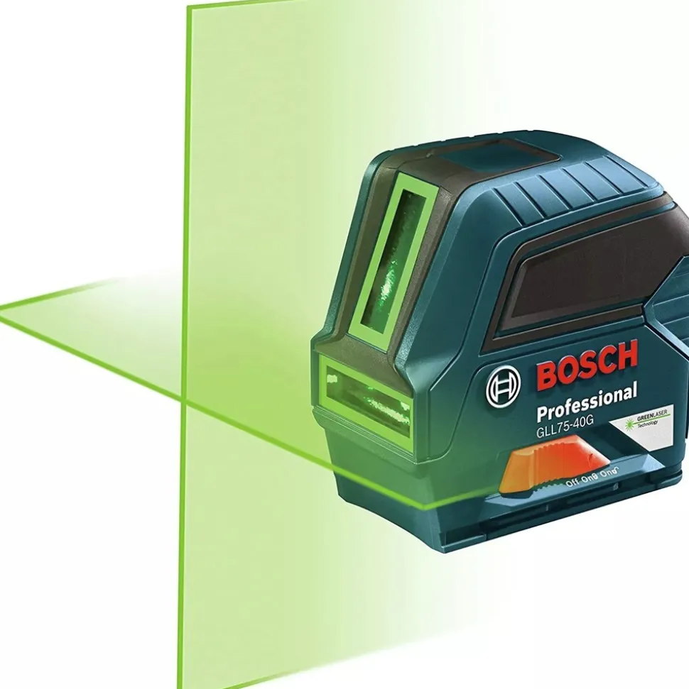 Factory Reconditioned Bosch Green-Beam Self-Leveling Cross-Line Laser