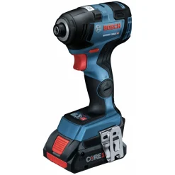 Factory Reconditioned Bosch 18V EC Brushless Lithium-Ion 1/4 In. Cordless Hex Impact Driver Kit with (2) 4 Ah Batteries