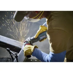 Factory Reconditioned Bosch 120V 13 Amp 5 in. Corded Angle Grinder with Brake and No Lock-On Paddle Switch