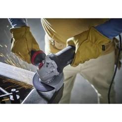 Factory Reconditioned Bosch 120V 13 Amp 5 in. Corded Angle Grinder with Brake and No Lock-On Paddle Switch