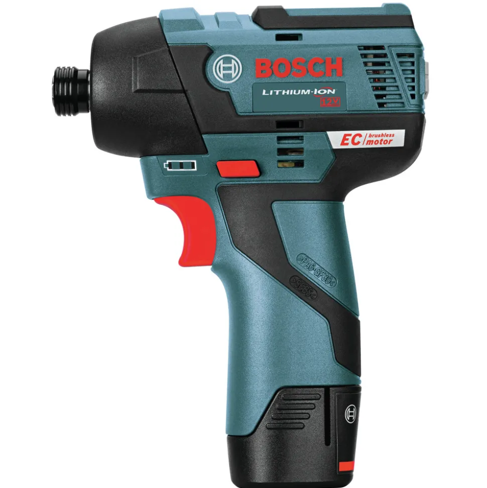 Factory Reconditioned Bosch 12V Max Brushless Lithium-Ion 3/8 in. Cordless Drill Driver/1/4 in. Hex impact Driver Combo Kit with 2 Batteries (2 Ah)