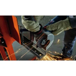 Factory Reconditioned Bosch 120V 10 Amp 4-1/2 in. Corded Ergonomic Angle Grinder with Lock-On Switch