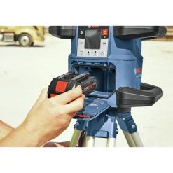 Factory Reconditioned Bosch 18V REVOLVE4000 Lithium-Ion Connected Self-Leveling Cordless Horizontal/Vertical Rotary Laser Kit (4 Ah)
