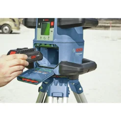 Factory Reconditioned Bosch 18V REVOLVE4000 Lithium-Ion Connected Self-Leveling Cordless Horizontal/Vertical Rotary Laser Kit (4 Ah)