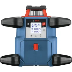Factory Reconditioned Bosch 18V REVOLVE4000 Lithium-Ion Connected Self-Leveling Cordless Horizontal/Vertical Rotary Laser Kit (4 Ah)