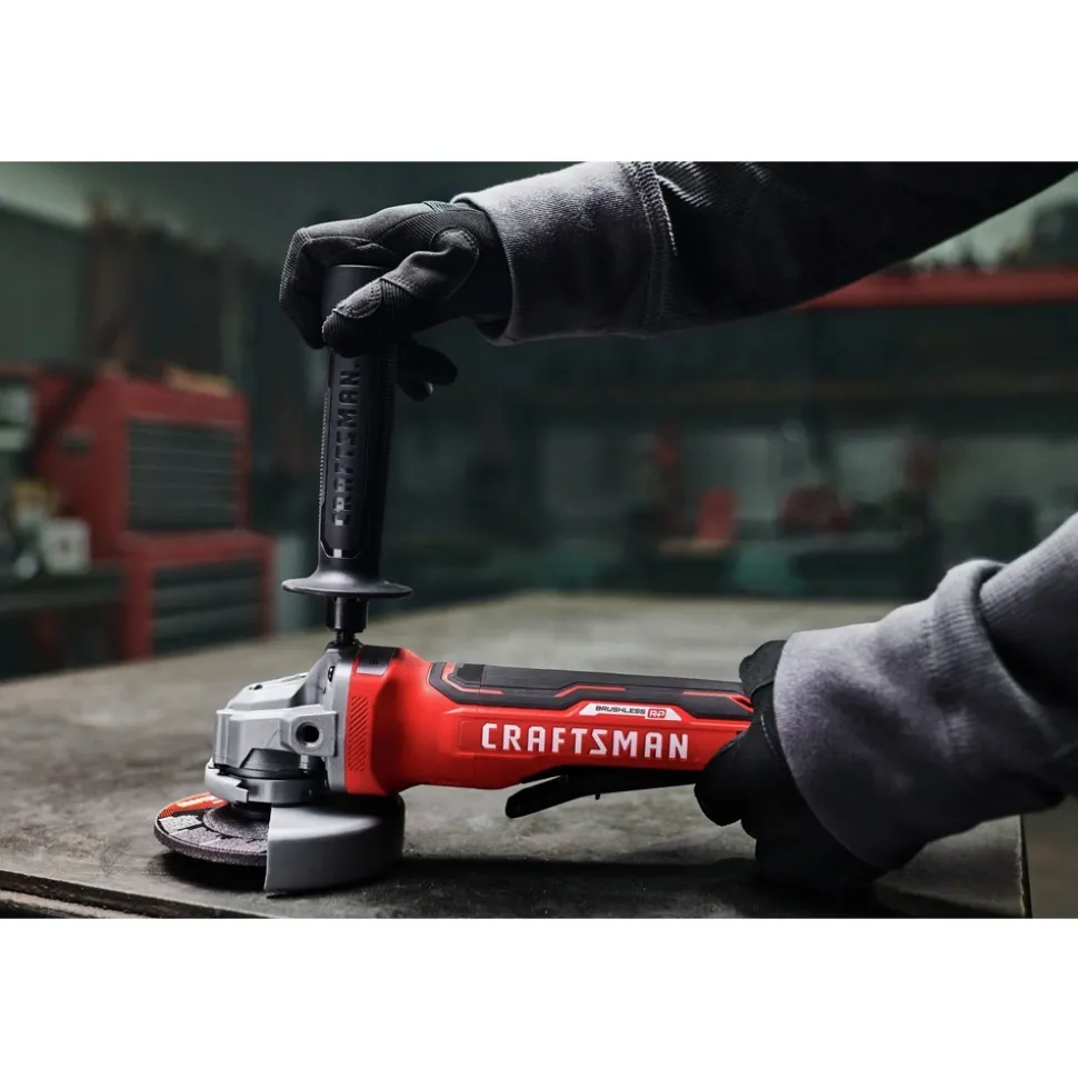 Factory Reconditioned Craftsman V20 BRUSHLESS RP Lithium-Ion 4-1/2 in. Cordless Small Angle Grinder (Tool Only)