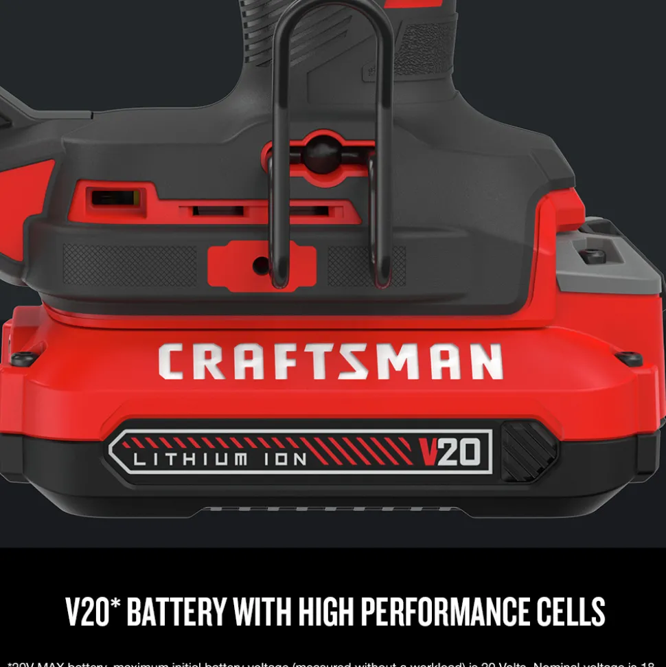 Factory Reconditioned Craftsman 20V Lithium-Ion 18 Gauge Cordless Brad Nailer Kit (1.5 Ah)