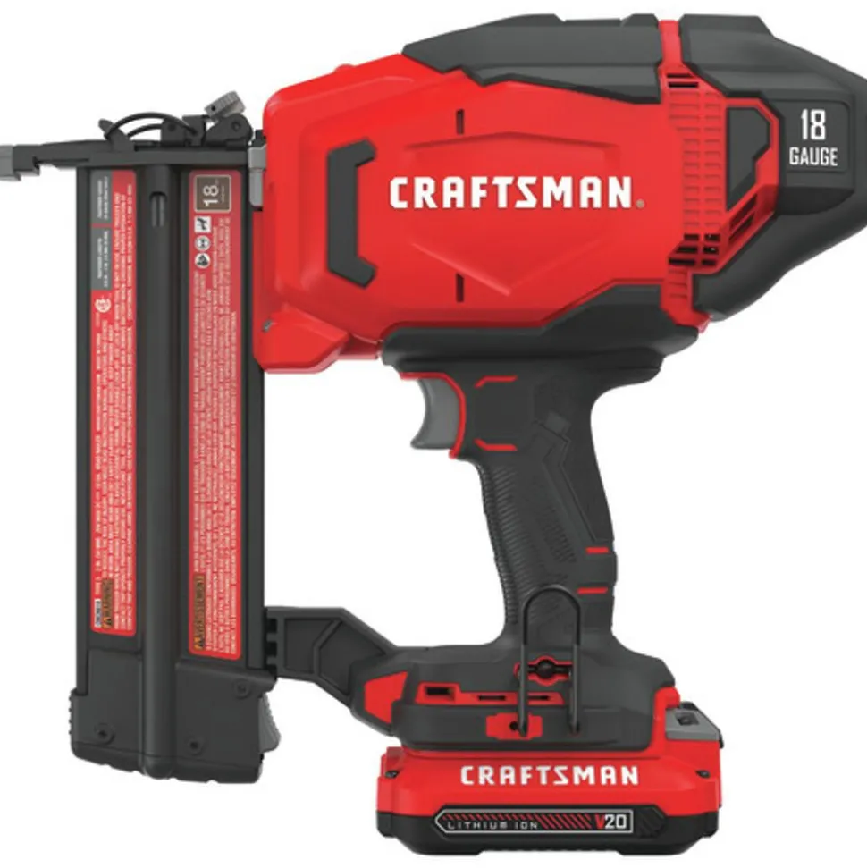Factory Reconditioned Craftsman 20V Lithium-Ion 18 Gauge Cordless Brad Nailer Kit (1.5 Ah)