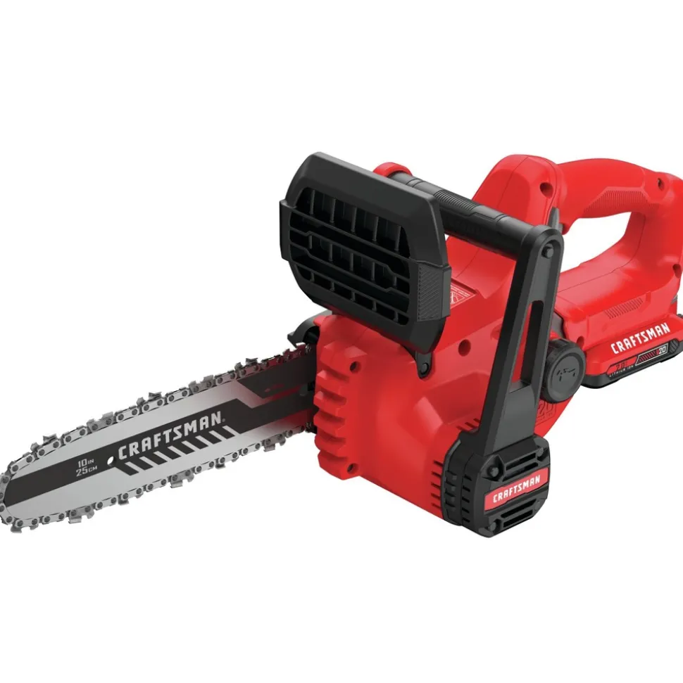 Factory Reconditioned Craftsman V20 Brushed Lithium-Ion 10 in. Cordless Chainsaw Kit (2 Ah)