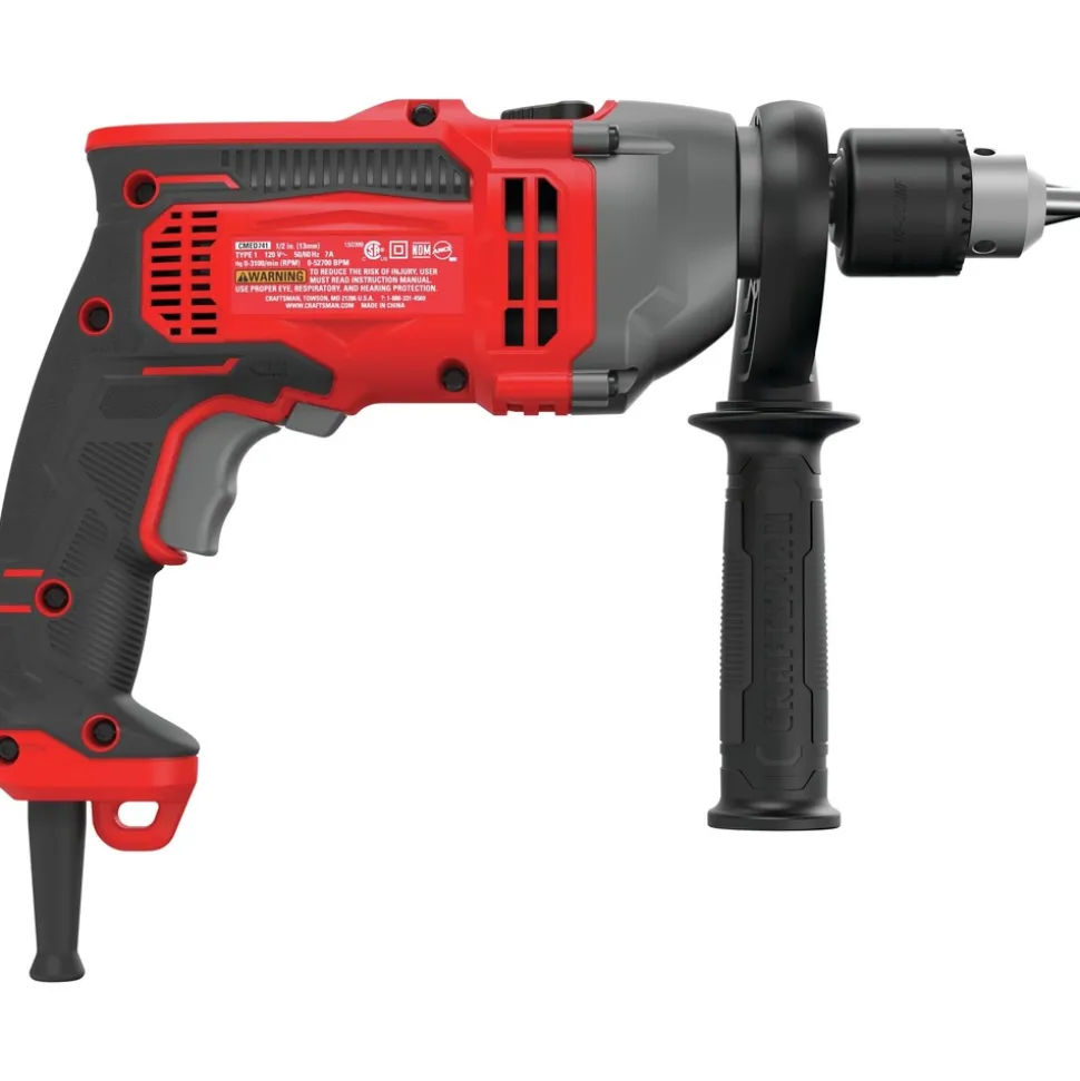 Factory Reconditioned Craftsman 7 Amp 1/2 in. Corded Hammer Drill