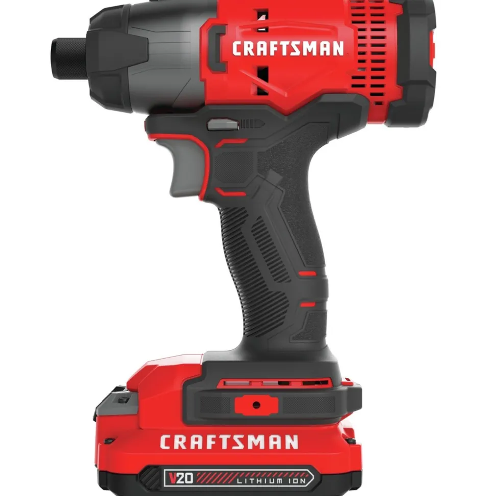 Factory Reconditioned Craftsman V20 Brushed Lithium-Ion 1/4 in. Cordless Impact Driver Kit (1.5 Ah)