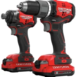 Factory Reconditioned Craftsman V20 BRUSHLESS RP Lithium-Ion 1/2 in. Cordless Drill Driver and 1/4 in. Impact Driver Combo Kit (1.5 Ah)