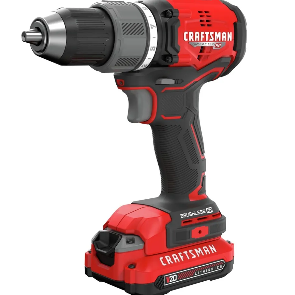 Factory Reconditioned Craftsman V20 BRUSHLESS RP Lithium-Ion 1/2 in. Cordless Drill Driver and 1/4 in. Impact Driver Combo Kit (1.5 Ah)