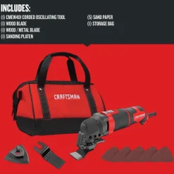 Factory Reconditioned Craftsman 3 Amp Corded Electric Oscillating Tool Kit