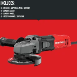 Factory Reconditioned Craftsman 6 Amp 4-1/2 in. Corded Small Angle Grinder